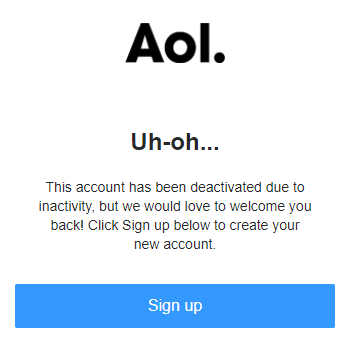 Account is Deactivated