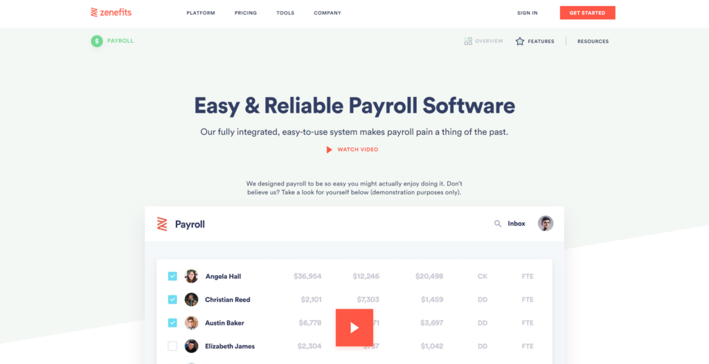 Zenefits Payroll